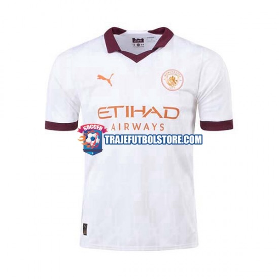 Camiseta 2ª Manchester City Hombre 2023-2024 Manga Corta