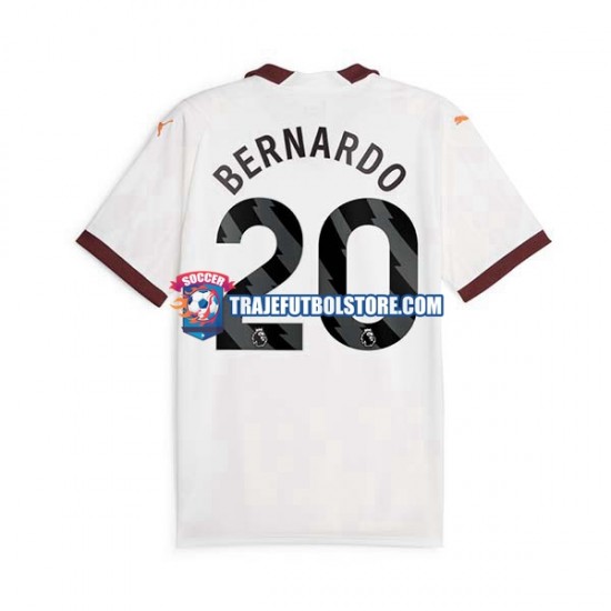 Camiseta 2ª Manchester City Bernardo Silva 20 Hombre 2023-2024 Manga Corta
