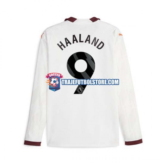 Camiseta 2ª Manchester City Erling Haaland 9 Hombre 2023-2024 ML
