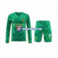 Camiseta 1ª Manchester City Ederson Moraes 31 Portero Niño 2023-2024 ML