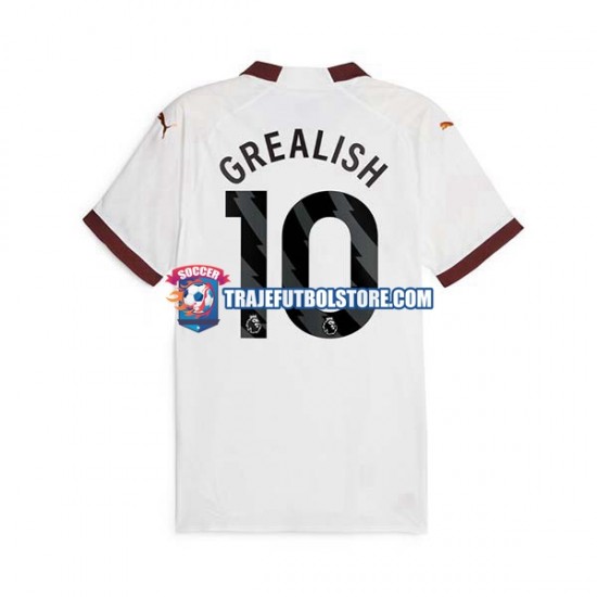 Camiseta 2ª Manchester City Jack Grealish 10 Hombre 2023-2024 Manga Corta