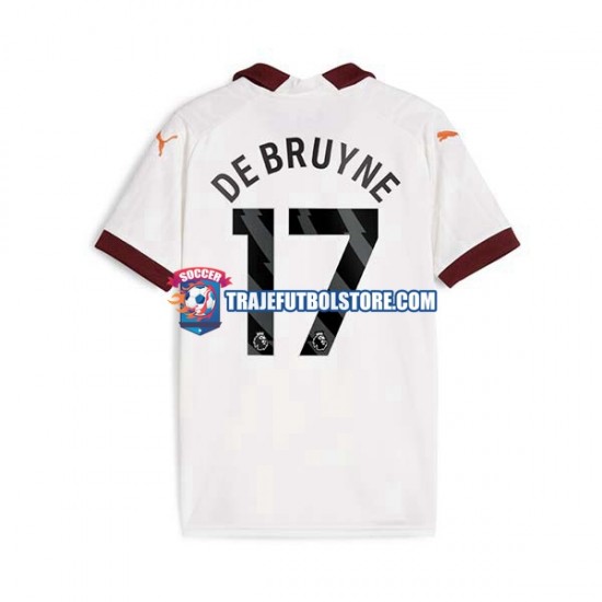 Camiseta 2ª Manchester City Kevin De Bruyne 17 Hombre 2023-2024 Manga Corta