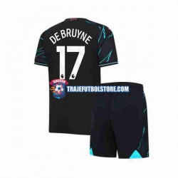 Camiseta 3ª Manchester City Kevin De Bruyne 17 Niño 2023-2024 Manga Corta