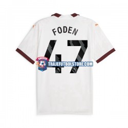 Camiseta 2ª Manchester City Phil Foden 47 Hombre 2023-2024 Manga Corta