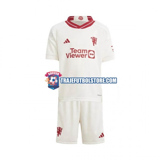Camiseta 3ª Manchester United Niño 2023-2024 Manga Corta