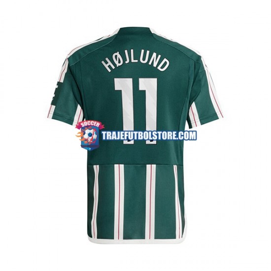 Camiseta 2ª Manchester United Rasmus Hojlund 11 Hombre 2023-2024 Manga Corta