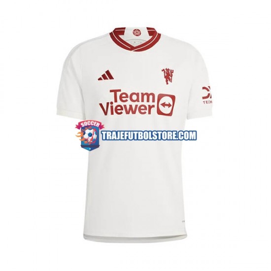 Camiseta 3ª Manchester United Hombre 2023-2024 Manga Corta