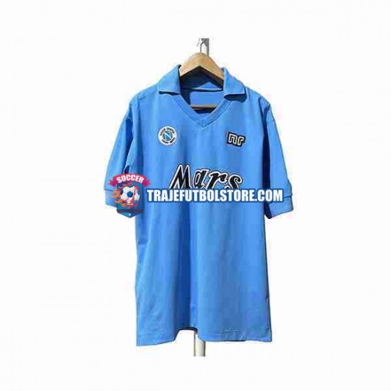 Camiseta 1ª Napoli 1989 1990 Retro Hombre Manga Corta