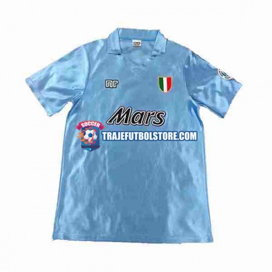 Camiseta 1ª Napoli 1990 1991 Retro Hombre Manga Corta