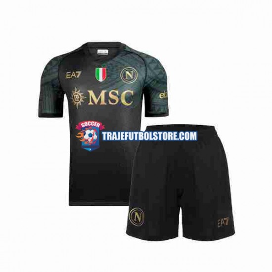 Camiseta 3ª Napoli Niño 2023-2024 Manga Corta