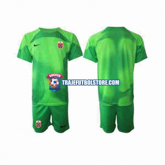 Camiseta 1ª Noruega Portero Niño 2022 Manga Corta