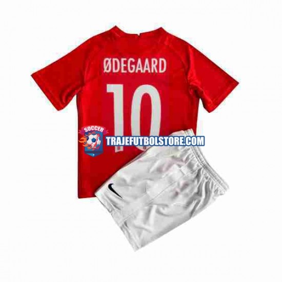 Camiseta 1ª Noruega ODEGAARD 10 Niño 2022 Manga Corta