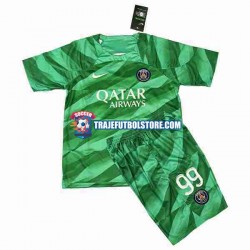 Camiseta 1ª Paris Saint-Germain Donnarumma 99 Portero Niño 2023-2024 Manga Corta