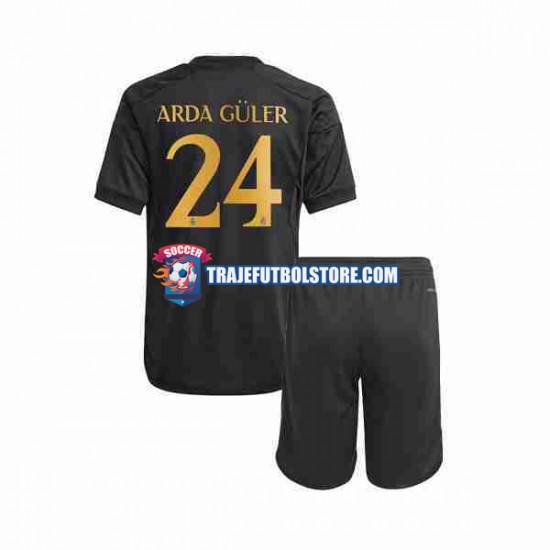 Camiseta 3ª Real Madrid Arda Guler 24 Niño 2023-2024 Manga Corta
