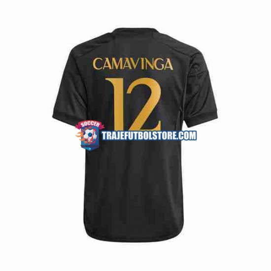 Camiseta 3ª Real Madrid Eduardo Camavinga 12 Hombre 2023-2024 Manga Corta