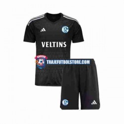 Camiseta 2ª Schalke 04 Portero Niño 2023-2024 Manga Corta
