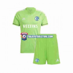 Camiseta 1ª Schalke 04 Portero Niño 2023-2024 Manga Corta