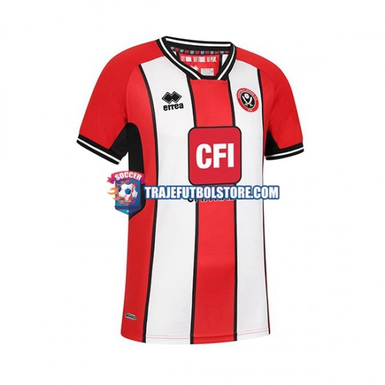 Camiseta 1ª Sheffield United Hombre 2023-2024 Manga Corta
