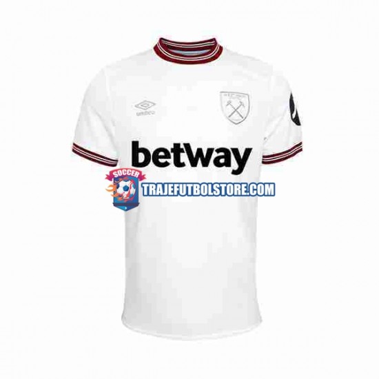 Camiseta 2ª West Ham United Hombre 2023-2024 Manga Corta