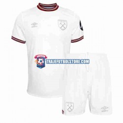 Camiseta 2ª West Ham United Niño 2023-2024 Manga Corta