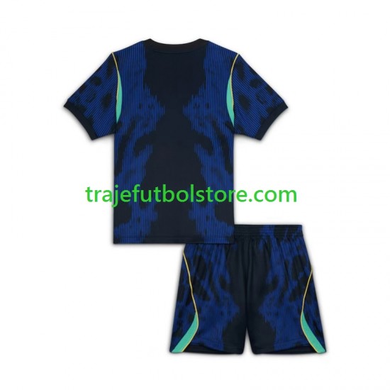 Camiseta 2ª Brasil Niño Copa Mundial 2026 Manga Corta