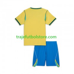 Camiseta 1ª Brasil Niño Copa Mundial 2026 Manga Corta