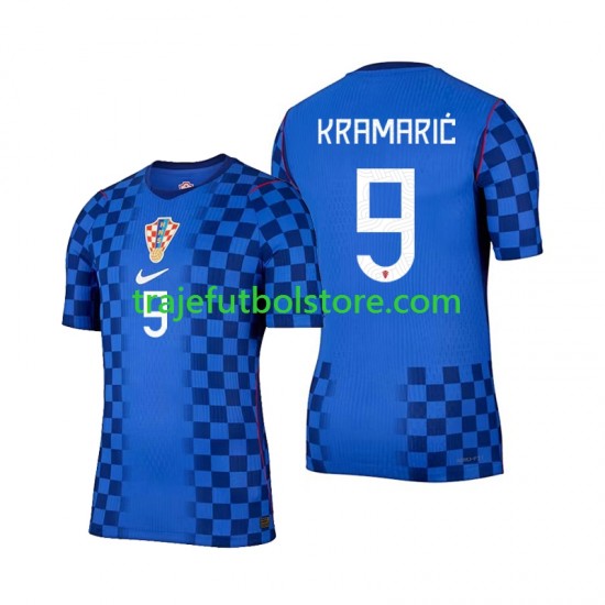 Camiseta 2ª Croacia Andrej Kramaric 9 Hombre Copa Mundial 2026 Manga Corta