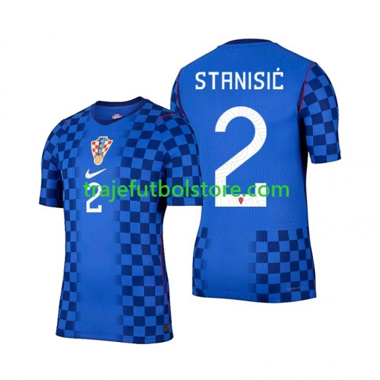 Camiseta 2ª Croacia Josip Stanisic 2 Hombre Copa Mundial 2026 Manga Corta