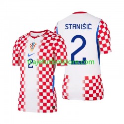 Camiseta 1ª Croacia Josip Stanisic 2 Hombre Copa Mundial 2026 Manga Corta