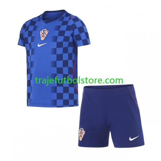 Camiseta 2ª Croacia Niño Copa Mundial 2026 Manga Corta