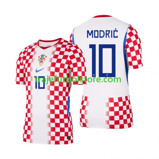 Camiseta 1ª Croacia Modrić Luka 10 Hombre Copa Mundial 2026 Manga Corta