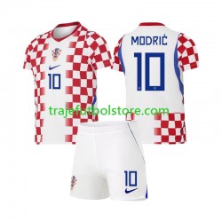 Camiseta 1ª Croacia Modrić Luka 10 Niño Copa Mundial 2026 Manga Corta