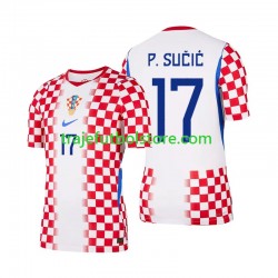 Camiseta 1ª Croacia Petar Sucic 17 Hombre Copa Mundial 2026 Manga Corta