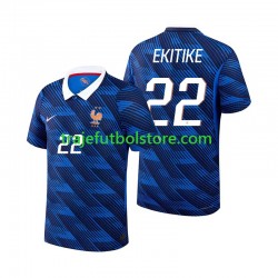 Camiseta 1ª Francia Hugo Ekitike 22 Hombre Copa Mundial 2026 Manga Corta