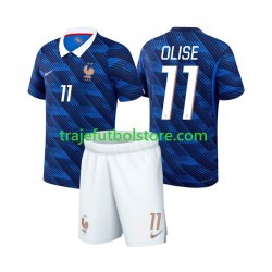 Camiseta 1ª Francia Michael Olise 11 Niño Copa Mundial 2026 Manga Corta