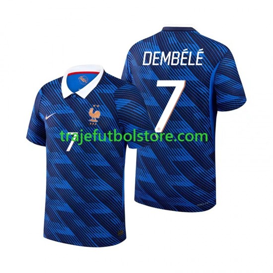 Camiseta 1ª Francia Ousmane Dembele 7 Hombre Copa Mundial 2026 Manga Corta