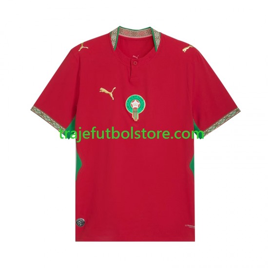 Camiseta 1ª Marruecos Hombre Copa Mundial 2026 Manga Corta