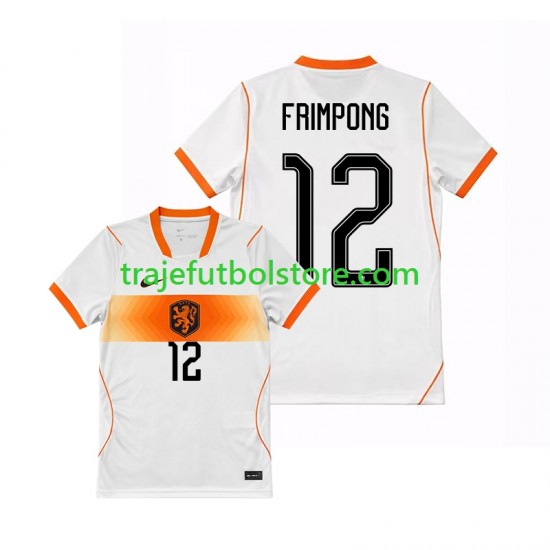 Camiseta 2ª Países Bajos Jeremie Frimpong 12 Hombre Copa Mundial 2026 Manga Corta