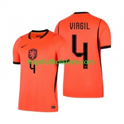 Camiseta 1ª Países Bajos Virgil van Dijk 4 Hombre Copa Mundial 2026 Manga Corta