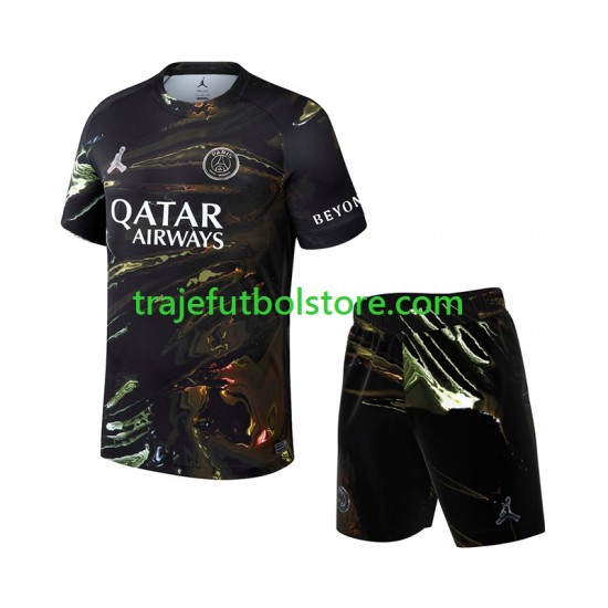 Camiseta 4ª Paris Saint-Germain Night Edition Niño 2025-2026 Manga Corta