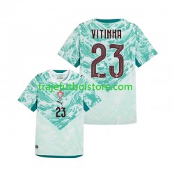Camiseta 2ª Portugal Vitinha 23 Hombre Copa Mundial 2026 Manga Corta