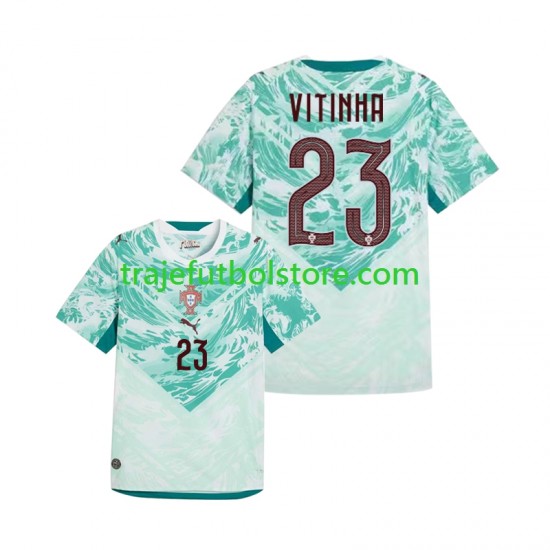 Camiseta 2ª Portugal Vitinha 23 Hombre Copa Mundial 2026 Manga Corta