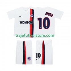 Camiseta 2ª AC Milan RONALDINHO 10 2003 Retro Niño 2002 Manga Corta
