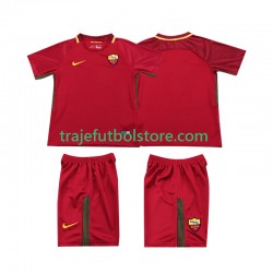 Camiseta 1ª AS Roma 2017-2018 Retro Niño Manga Corta
