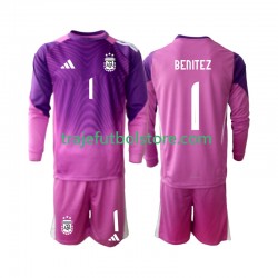 Camiseta 1ª Argentina Walter Daniel Benitez 1 Portero Niño 2025 ML