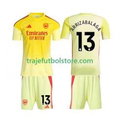 Camiseta 1ª Arsenal Kepa Arrizabalaga 13 Portero Niño 2025-2026 Manga Corta