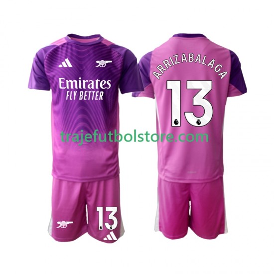 Camiseta 3ª Arsenal Kepa Arrizabalaga 13 Portero Niño 2025-2026 Manga Corta