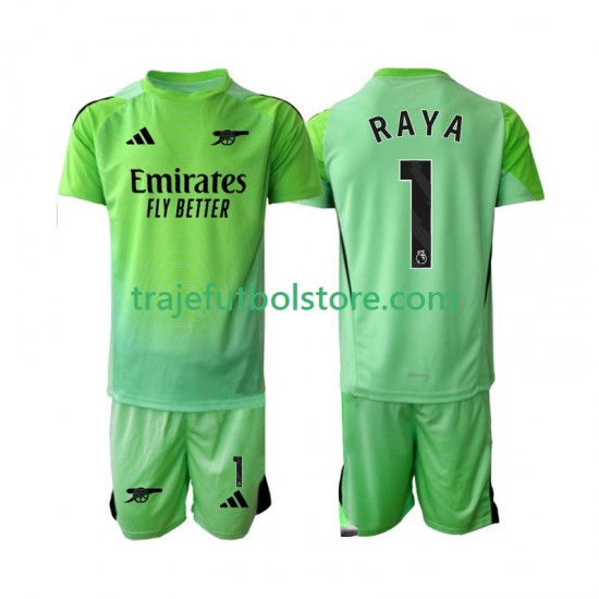 Camiseta 2ª Arsenal Raya 1 Portero Niño 2025-2026 Manga Corta