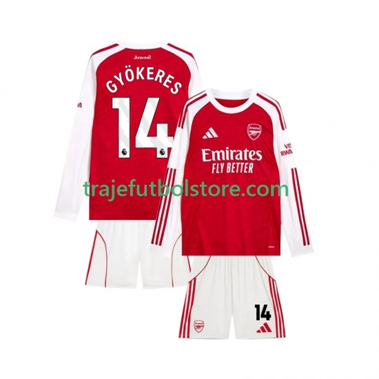 Camiseta 1ª Arsenal Viktor Gyokeres 14 Niño 2025-2026 ML
