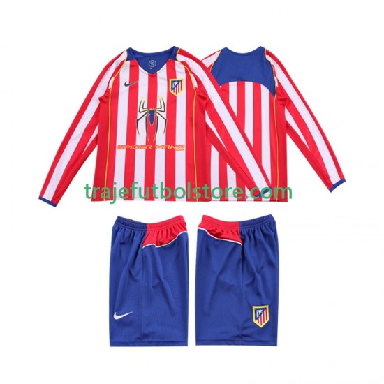 Camiseta 1ª Atlético Madrid 2005 Retro Niño 2004 ML